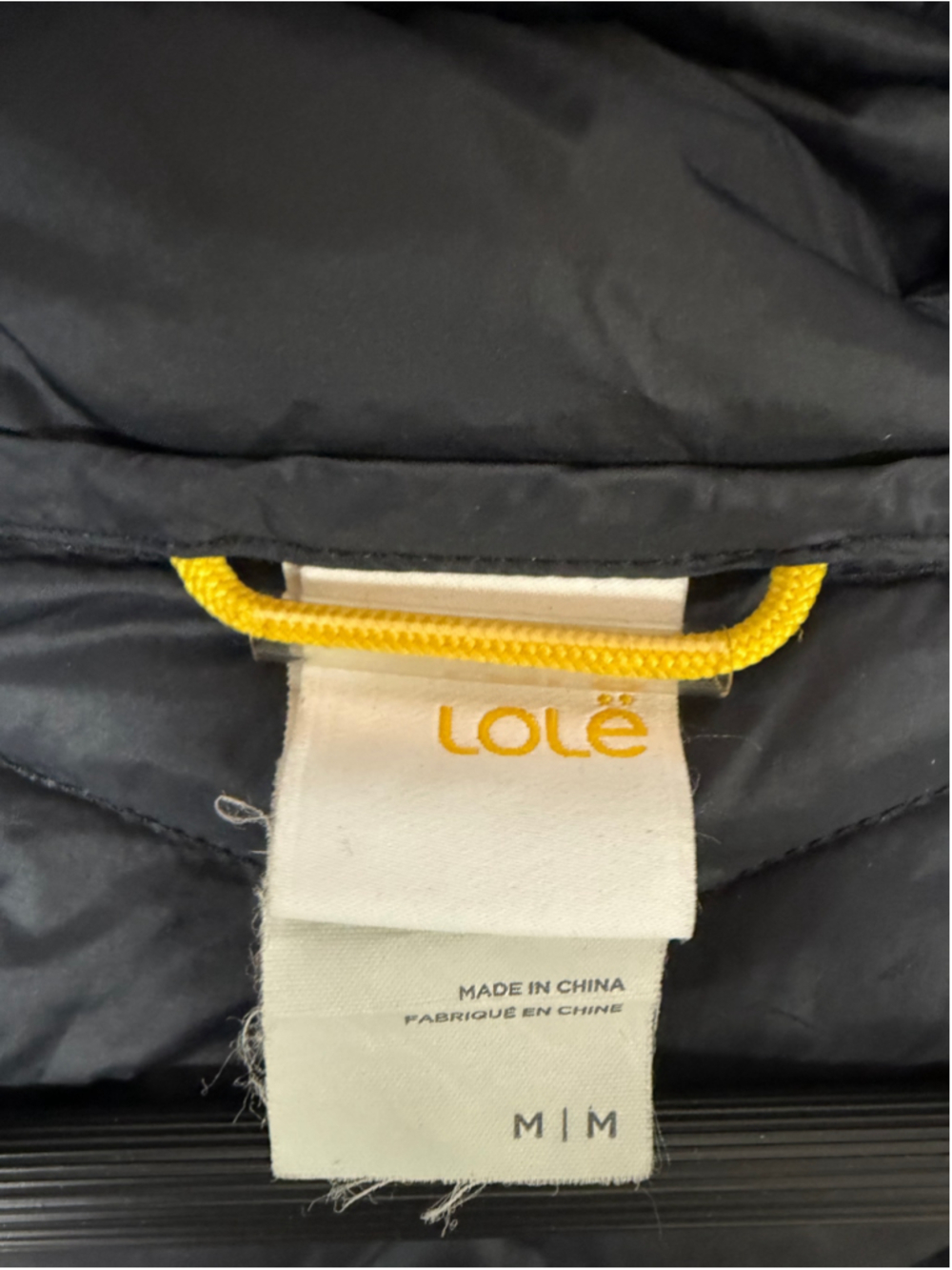 Women's Lole Black Puffer Vest with Hood, Size M. 2019 - Picture 4 of 5